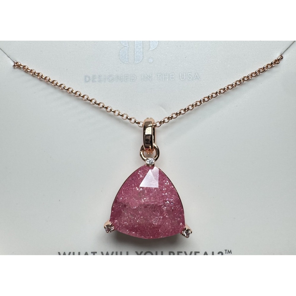 Bomb Party Necklace - NK70046 Eternal Pursuit - Pink Ice Crystal